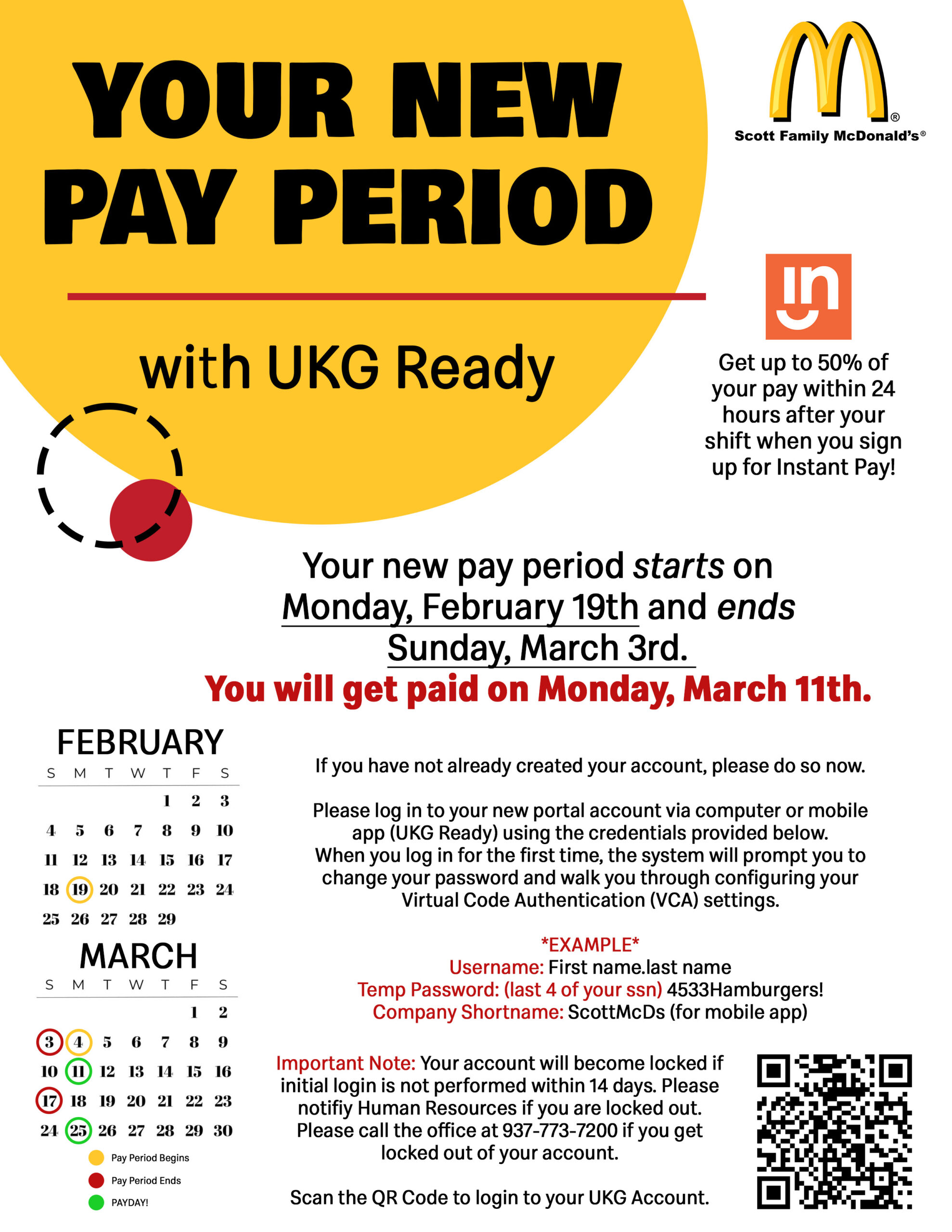Pay Period Flyer
